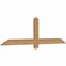 Ekena Millwork Eugene Smooth Timber Gable Bracket, Western Red Cedar, 60"W x 17"H x 1 1/2"D x 3 1/2"F, 7/12 Pitch GBW060X17X0204EUG00SWR - alternate 4